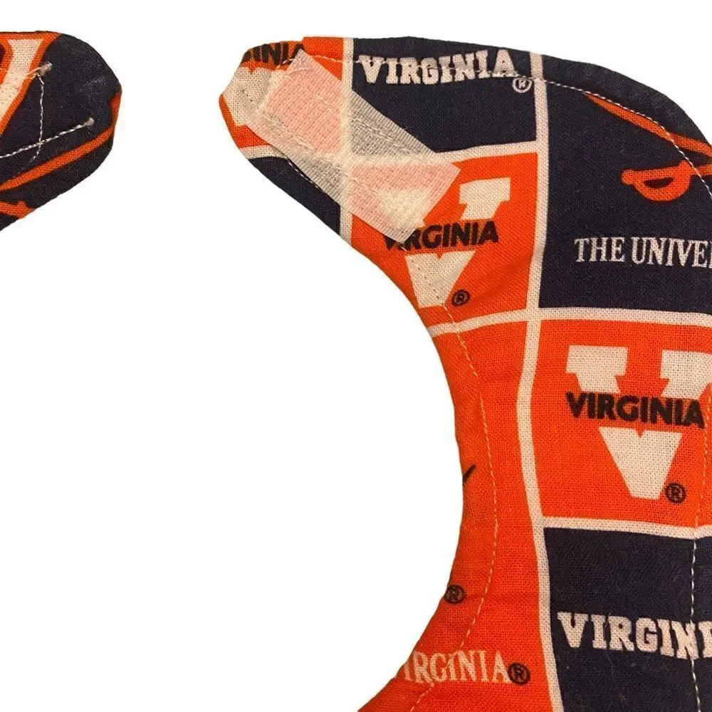 The University of Virginia Cavaliers‎ Navy and Orange Handcrafted Bib